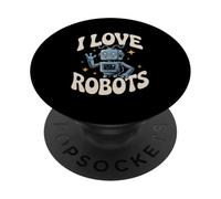 I Love Robots Enthusiasts Spark Joy PopSockets Adhesive PopGrip
