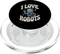 I Love Robots Enthusiasts Spark Joy PopSockets PopGrip for MagSafe