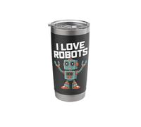 I Love Robots Fun Tech Lover Stainless Steel Insulated Tumbler