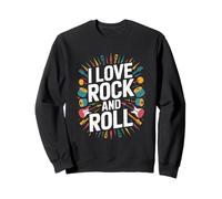 I Love Rock And Roll Iconic Statement Sweatshirt
