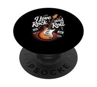 I Love Rock And Roll Music Enthusiast PopSockets Adhesive PopGrip