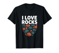I Love Rocks Geology Enthusiast Design Value Graphic T-Shirt