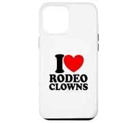 I Love Rodeo Clowns Red Heart Rodeo Clowns Case for iPhone 12 Pro Max