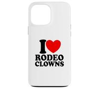I Love Rodeo Clowns Red Heart Rodeo Clowns Case for iPhone 13 Pro Max