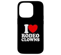 I Love Rodeo Clowns Red Heart Rodeo Clowns Case for iPhone 14 Pro