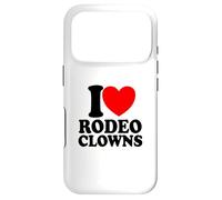 I Love Rodeo Clowns Red Heart Rodeo Clowns Case for iPhone 17 Pro