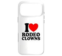 I Love Rodeo Clowns Red Heart Rodeo Clowns Case for iPhone 17 Pro Max