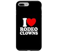 I Love Rodeo Clowns Red Heart Rodeo Clowns Case for iPhone 7 Plus/8 Plus