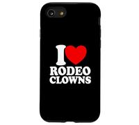 I Love Rodeo Clowns Red Heart Rodeo Clowns Case for iPhone SE (2020) / 7/8