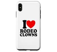 I Love Rodeo Clowns Red Heart Rodeo Clowns Case for iPhone XS Max