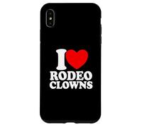 I Love Rodeo Clowns Red Heart Rodeo Clowns Case for iPhone XS Max