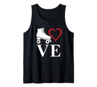 I Love Roller Skating Vintage 70s 80s Roller Rink & Derby Tank Top