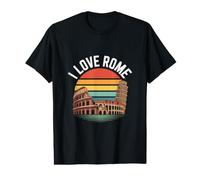 I Love Rome Colosseum Leaning Tower Value Graphic T-Shirt