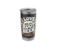 I Love Root Beer Classic Nostalgia Stainless Steel Insulated Tumbler
