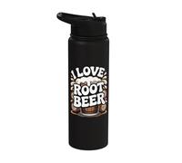 I Love Root Beer Classic Nostalgia Stainless Steel Insulated Water Bottle