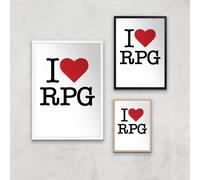 I Love RPG Art Print - A4 - Print Only