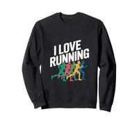 I Love Running Enthusiastic Jogger Passion Sweatshirt