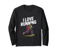 I Love Running Passionate Runner Spirit Long Sleeve T-Shirt