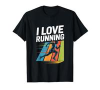 I Love Running Passionate Runner Spirit Value Graphic T-Shirt