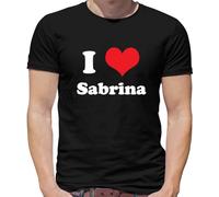 I Love Sabrina - Mens T-Shirt - Black - Medium