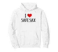I Love Safe Sax I Heart Safe Sax Funny Saxophone Music Lover Pullover Hoodie