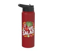 I Love Salad Fresh Veggie Delight Stainless Steel Insulated Water Bottle