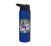 I Love Salad Fresh Veggie Delight Stainless Steel Insulated Water Bottle