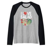 I Love Salad Fresh Veggie Lovers Delight Raglan Baseball Tee