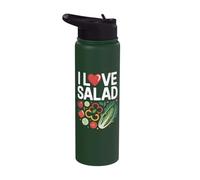 I Love Salad Fresh Veggie Lovers Delight Stainless Steel Insulated Water Bottle