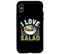 I Love Salad Veggies Veganism World Vegan Day Case for iPhone X/XS