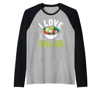 I Love Salad Veggies Veganism World Vegan Day Raglan Baseball Tee