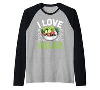 I Love Salad Veggies Veganism World Vegan Day Raglan Baseball Tee