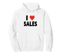 I Love Sales - Heart Selling Sell Dealership Retail Homes Pullover Hoodie