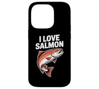 I Love Salmon Enthusiast Fishing Passion Case for iPhone 14 Pro