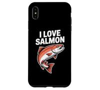 I Love Salmon Enthusiast Fishing Passion Case for iPhone XS Max