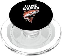 I Love Salmon Enthusiast Fishing Passion PopSockets PopGrip for MagSafe