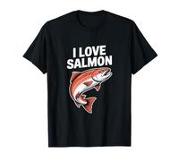 I Love Salmon Enthusiast Fishing Passion T-Shirt