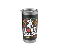 I Love Salsa Dance Passion Energetic Rhythms Moves Stainless Steel Insulated Tumbler