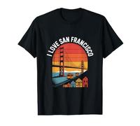 I Love San Francisco Golden Gate Bridge Value Graphic T-Shirt