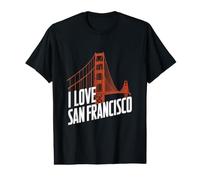I Love San Francisco Golden Gate Bridge Value Graphic T-Shirt