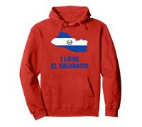 I Love San Salvador El Salvador Map Flag Salvadoran Dad Mama Pullover Hoodie