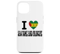 I Love SAO TOME AND PRINCIPE Heart Flag Travel Souvenir Case for iPhone 13