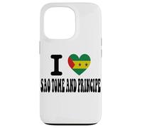 I Love SAO TOME AND PRINCIPE Heart Flag Travel Souvenir Case for iPhone 13 Pro