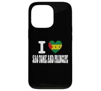 I Love SAO TOME AND PRINCIPE Heart Flag Travel Souvenir Case for iPhone 13 Pro