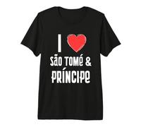 I Love São Tomé and Príncipe Premium T-Shirt