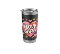 I Love Sara Heart Expressions Stainless Steel Insulated Tumbler