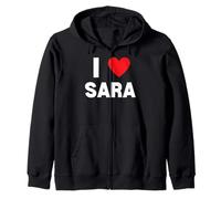 I Love Sara Zip Hoodie