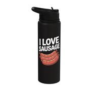 I Love Sausage Grill Masters Delight Stainless Steel Insulated Water Bottle