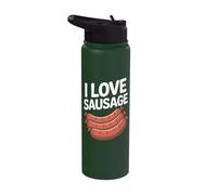 I Love Sausage Grill Masters Delight Stainless Steel Insulated Water Bottle