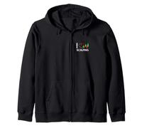 I Love Scalping - Crypto Scalper Futures Trader Zip Hoodie